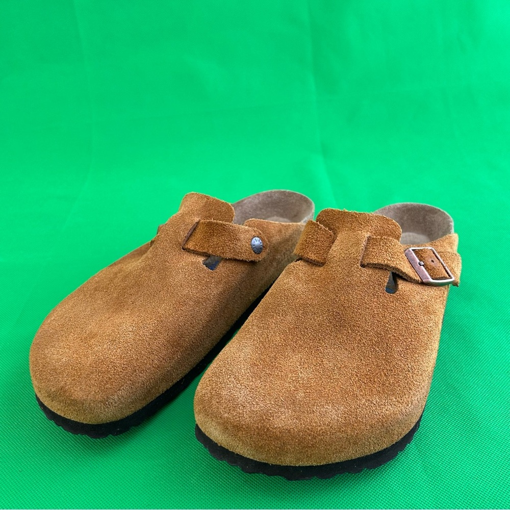 Birkenstock’s Boston soft footbed mink suede clogs Size 43 Men's 10